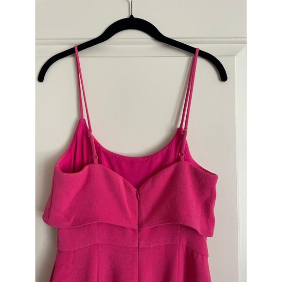 NWT Elliatt Witness Jumpsuit Pink Crepe Sleeveless Straight Leg XS Barbiecore - Picture 3 of 7
